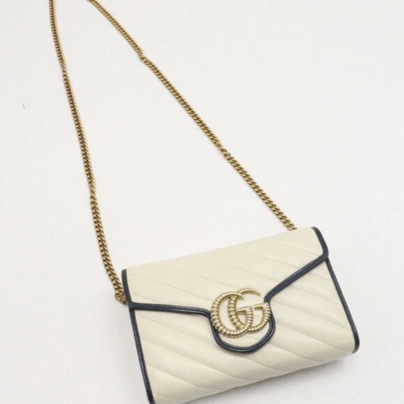 Gucci GG Marmont Torchon Wallet On Chain - Picture 5 of 14